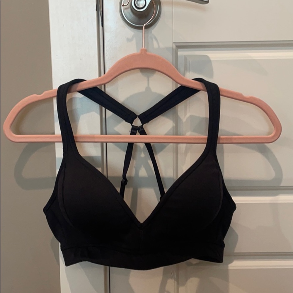 Athleta Sports Bra, size med, black